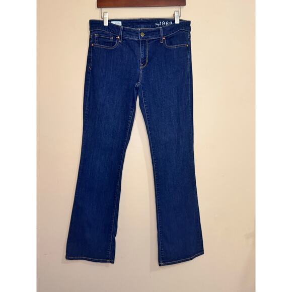 GAP Denim - Gap 1969 Sexy Boot Cut Jeans Women's Size 30 10 R Dark Wash Denim Stretch